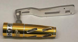 Jigging World - Power Handle for Shimano Talica 2 Speed 8 & 10 Lever Drag Reels-Power Handles & Knobs-Jigging World-Silver Arm / Gold-Silver Aluminum T-Bar-Tackle World
