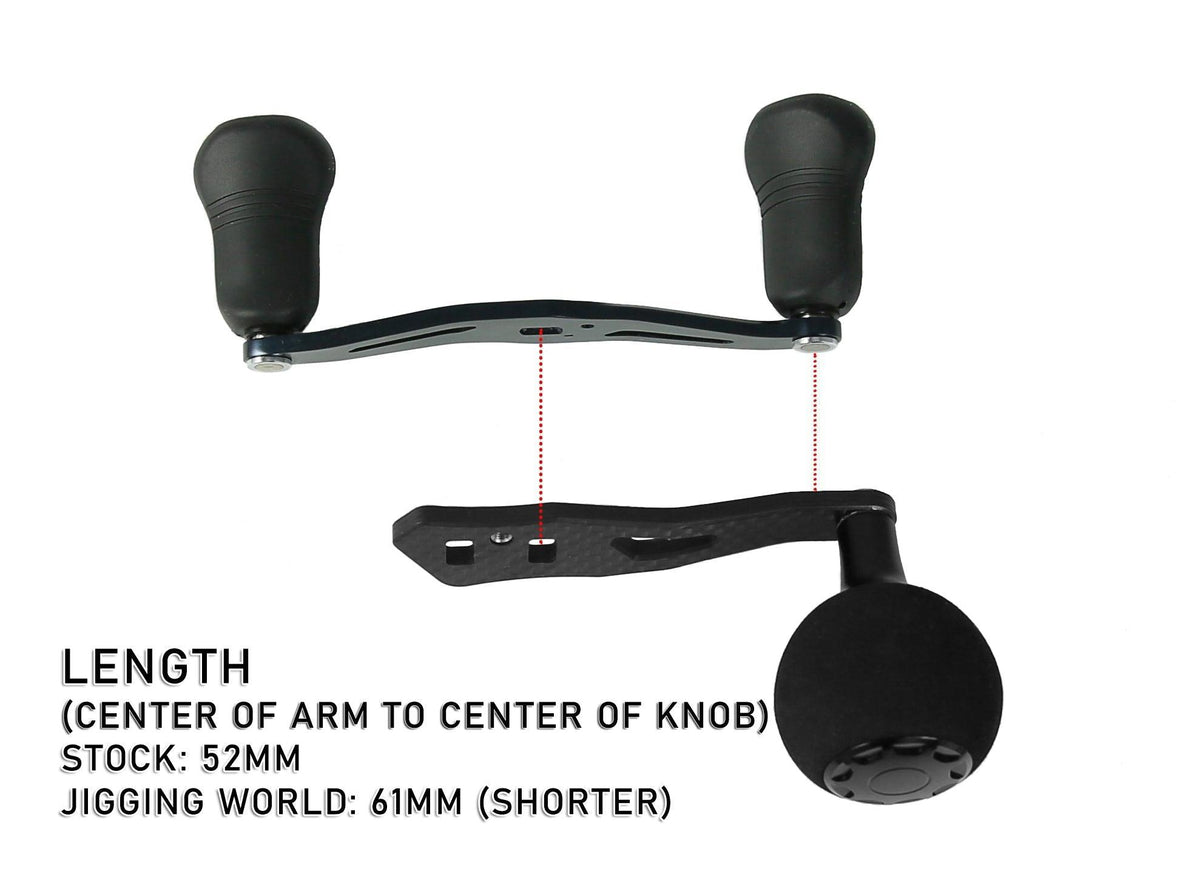 power handle for shimano tranx 200 series reels Jigging World Power Handle for Shimano Tranx 300 & 400 Baitcasting Reels
