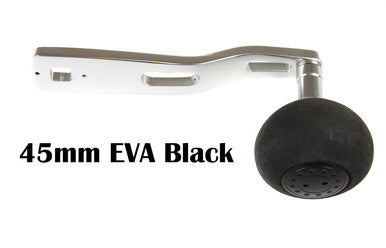 Jigging World - Power Handles for Accurate Boss Valiant 400 ~ 600 Size Lever Drag Reels-Power Handles & Knobs-Jigging World-Black EVA Round 45mm-115mm Silver-Tackle World