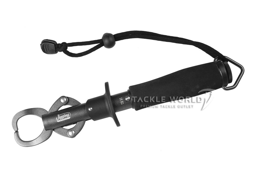 Jigging World Stainless Steel Lip Gripper with Scale Gun Metal-Tools-Jigging World-Tackle World