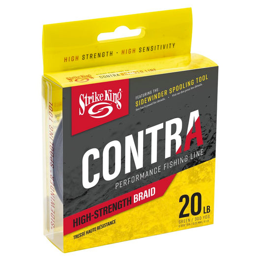 🎁 Strike King Contra Braided Line (100% off)-System-20lb 300yds / Green-Tackle World