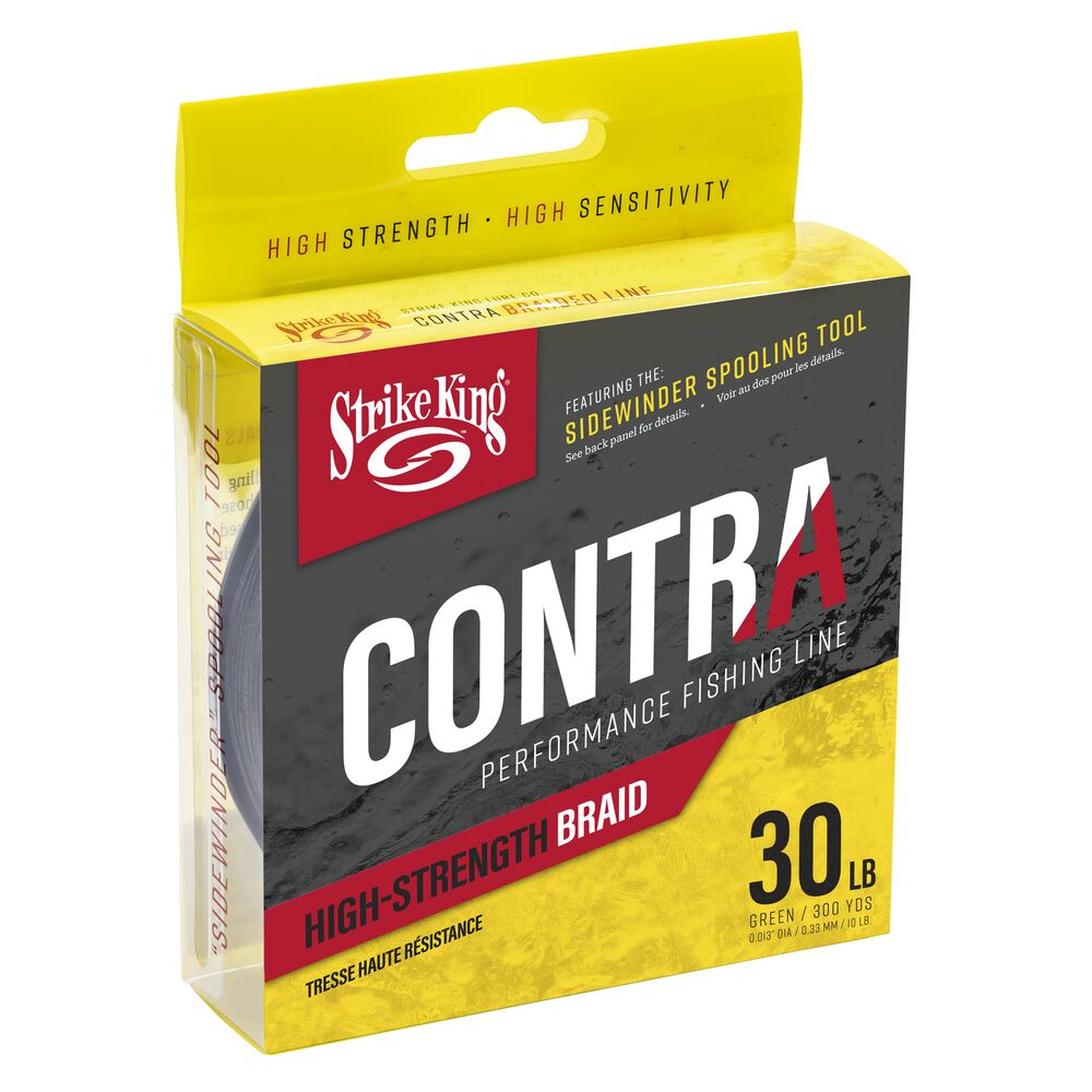 Strike King Contra Braided Line-Lures, FREEGIFT_HIDDEN-System-30lb 300yds / Green-Tackle World