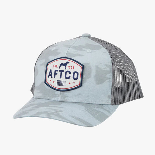 Aftco Best Friend Trucker Hats-Apparel-Aftco-Light Gray Blur Camo-Tackle World