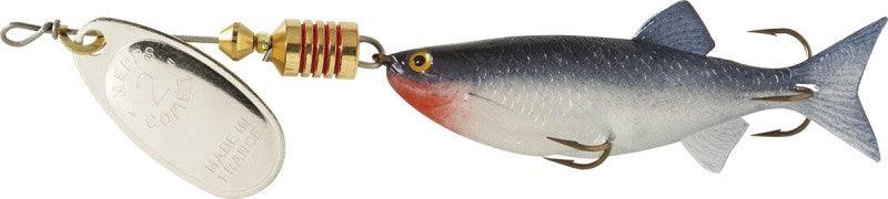 Mepps Comet Mino Inline Spinners-Lures-Mepps-Blade: Silver - Mino: Shad-#2 - 1/4oz with 2 1/2" mino-Tackle World