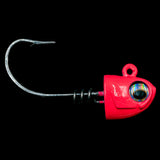 NLBN - No Live Bait Needed Hot Heads Jig Heads for 8" Paddle Tails-Lures-NLBN-2 oz-Hot Pink-Tackle World