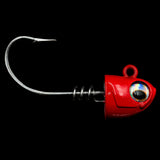 NLBN - No Live Bait Needed Hot Heads Jig Heads for 8" Paddle Tails-Lures-NLBN-2 oz-Hot Red-Tackle World