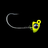 NLBN - No Live Bait Needed Hot Heads Jig Heads for 8" Paddle Tails-Lures-NLBN-3/4 oz-Chartreuse Yellow-Tackle World