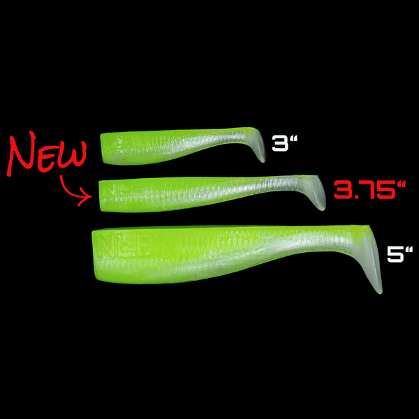 NLBN - No Live Bait Needed 3.75" Paddle Tails-Lures-NLBN-Tackle World