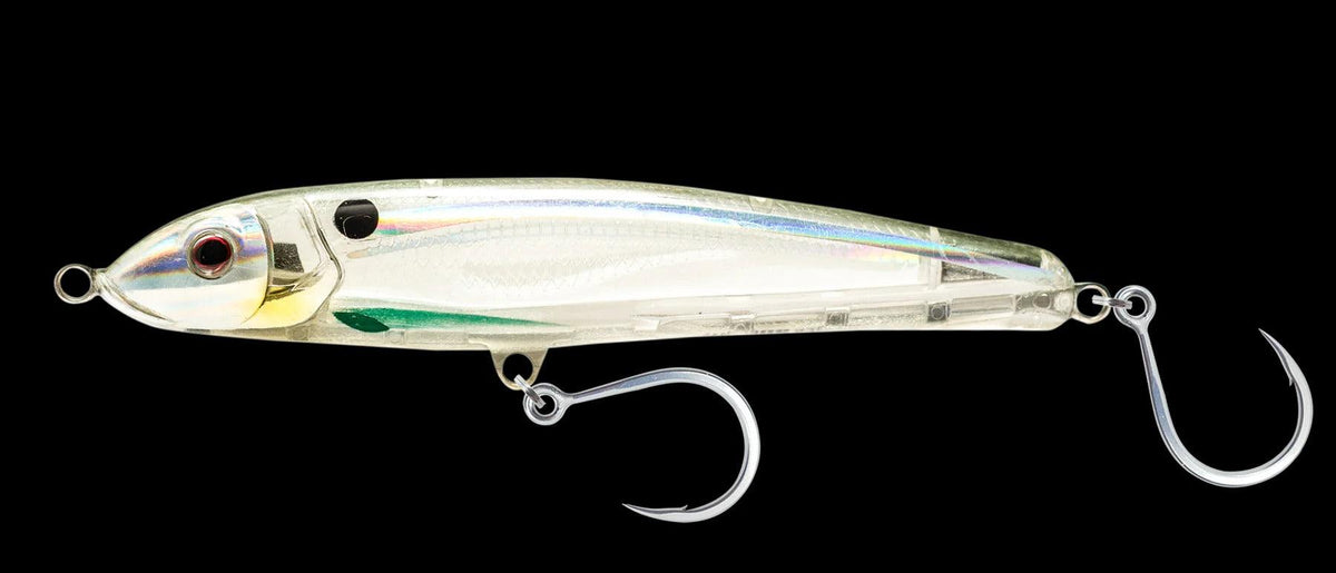 Nomad Riptide 105 Fast Sinking Stickbait-Lures-Nomad-Holo Ghost Shad-Tackle World