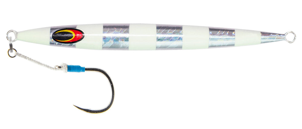 🎁 Nomad Streaker Jigs *Final Sale* (100% off)-Nomad-Silver Glow Stripe-Weight: 60g / 2oz-Tackle World
