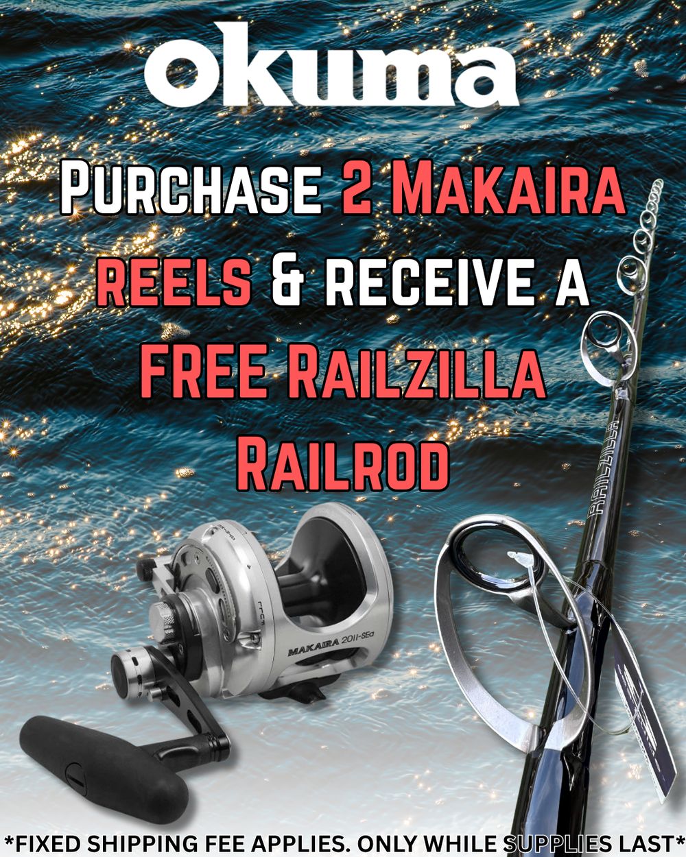 Okuma Makaira Special Edition 2-Speed Lever Drag Reels-Reel-Okuma-Tackle World