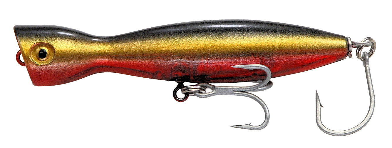 Super Strike Sinking Little Neck Popper Lures-Lures-Super Strike Lures-Length: 4-1/4" Weight: 1-1/2oz-Golden Massacre-Tackle World