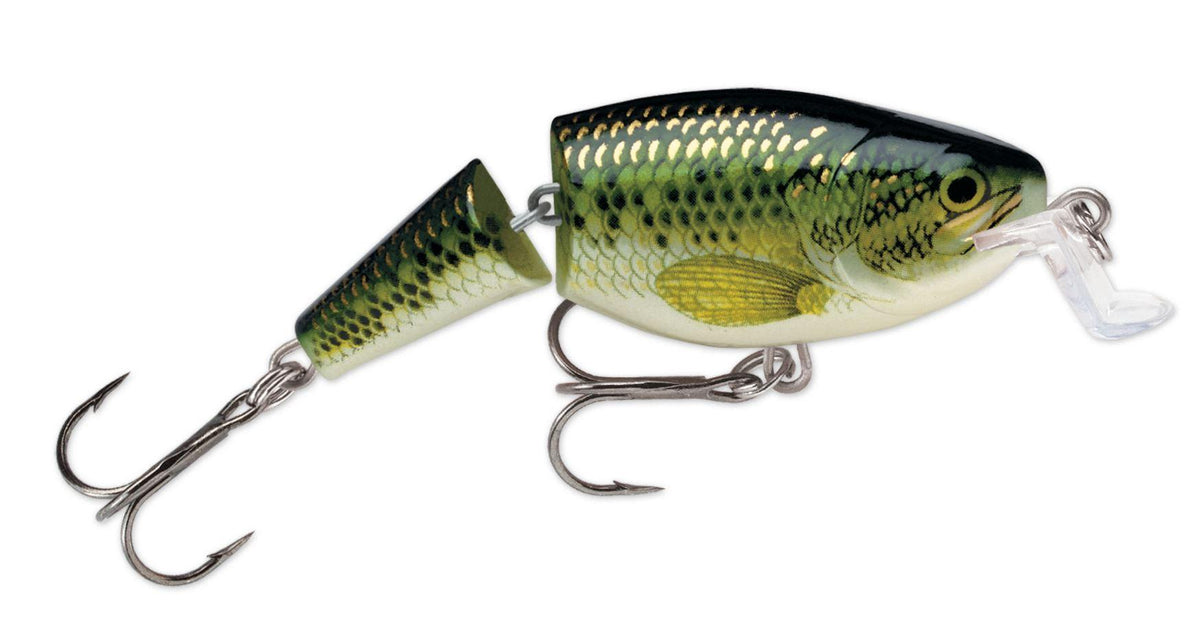 bass shad lures Rapala Jointed Shallow Rap Perch; 2 in the Rapala Jointed Shallow 13 Fishing - Modus AllAround color:Hi-Viz PINK 30LB