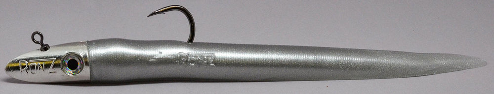 RonZ 10" 4oz Big Game Heavy Duty 4X102Z Soft Baits-Lures-RonZ-Silver Metallic-Tackle World