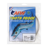 American Fishing Wire Tooth Proof Stainless Steel Single Strand Wire Leaders-Line & Leader-American Fishing Wire-Lb Test: 325lb-30ft-Camo-Tackle World