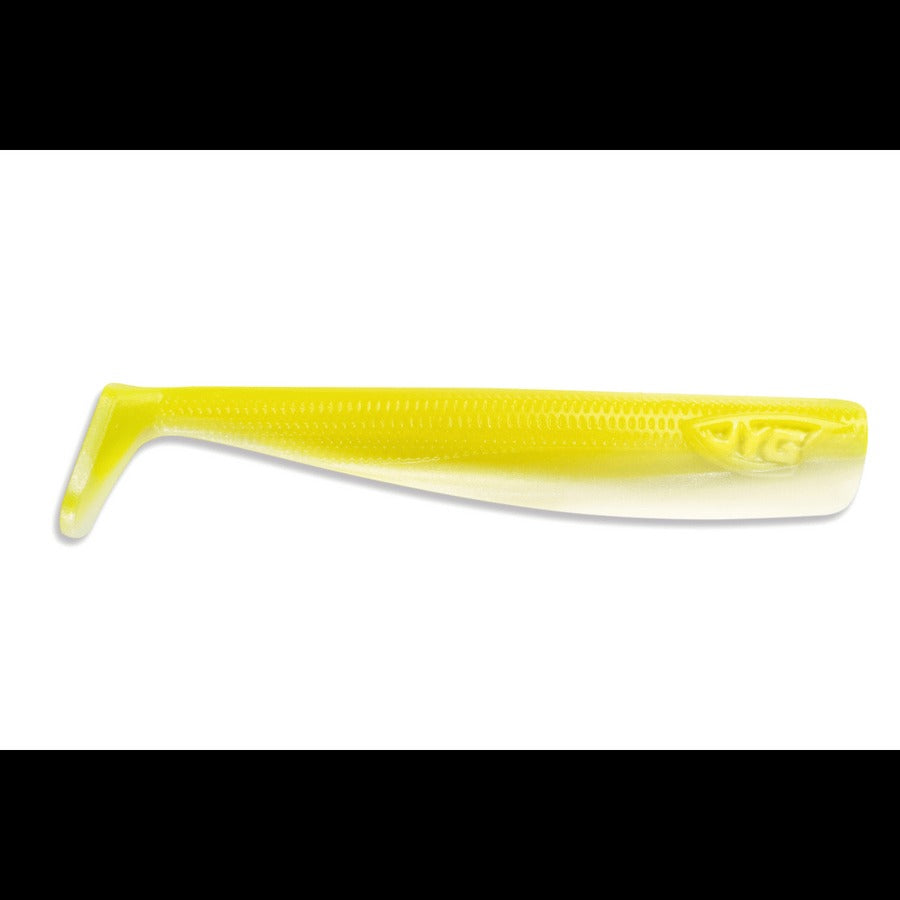 JYG Pro Fishing Swym 5" Soft Plastic Swimbaits-Lures-JYG-Highlighter Pearl-Tackle World