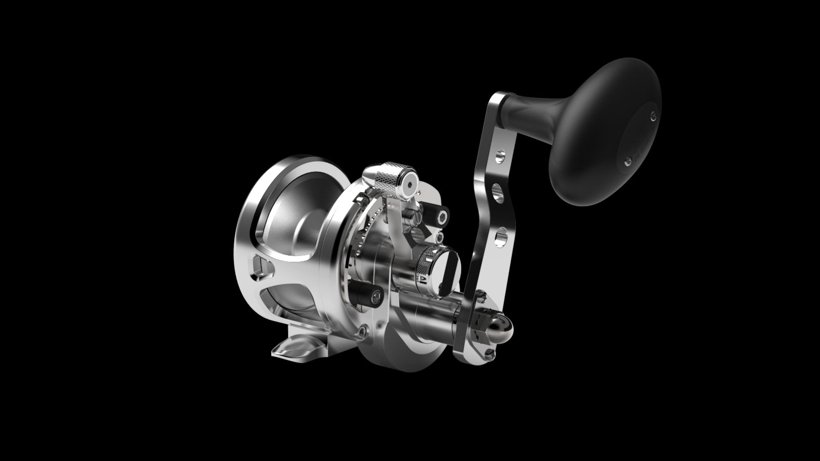 Avet SXJ G2 Single Speed Lever Drag Reels (Non-MC)-Reel-Avet-With Glide Plate-Silver (Right Hand Retrieve)-Tackle World
