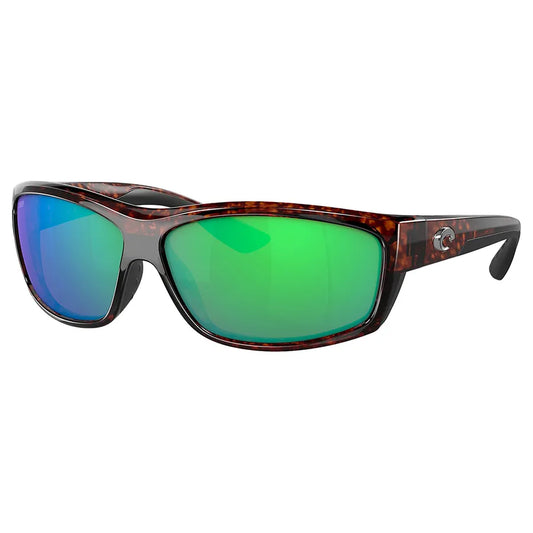Costa Saltbreak Polarized Sunglasses *Final Sale*-Sunglasses-Costa-Tortoise Frame w/ Green Mirror 580P Glass-Tackle World