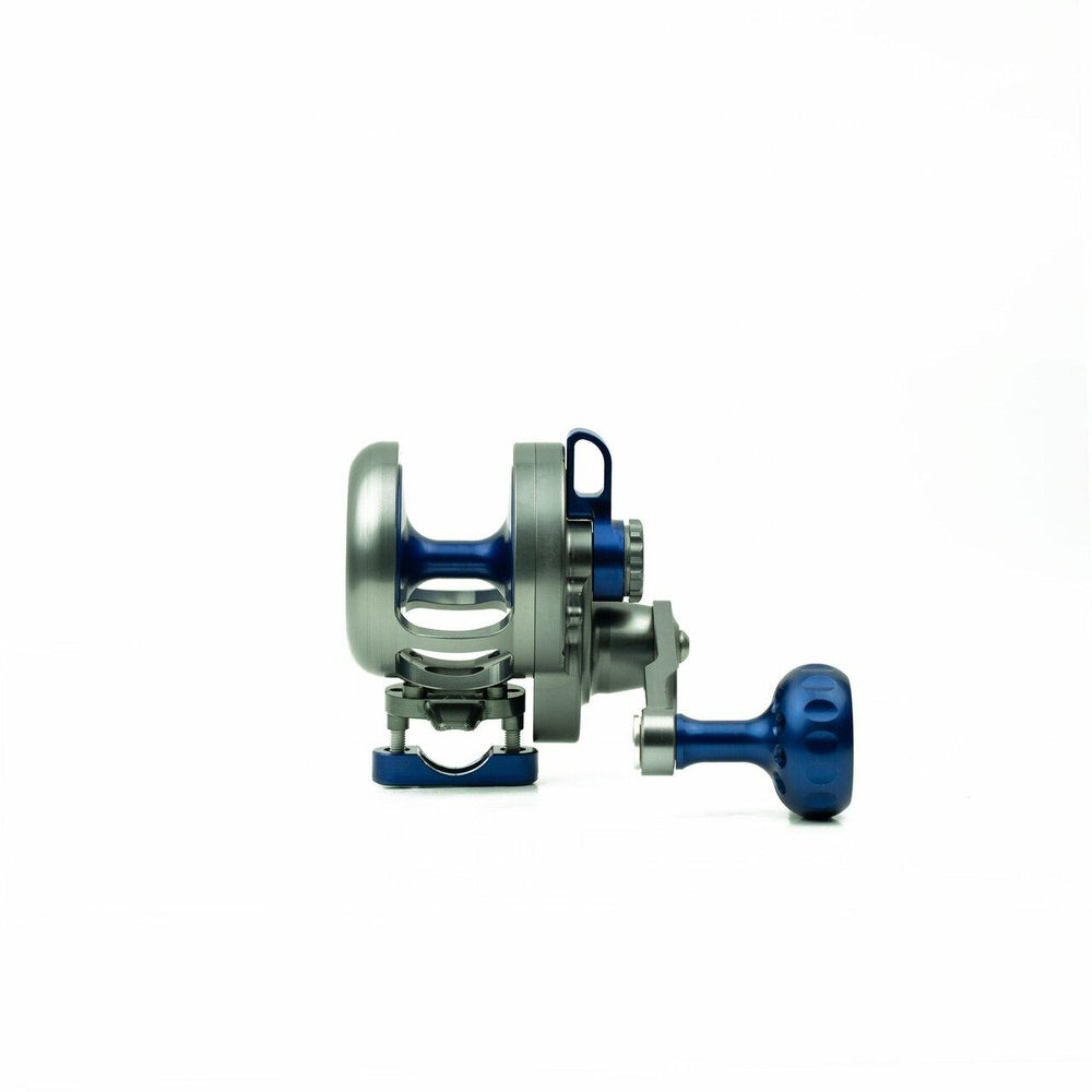 Seigler LGN Large Game Narrow Lever Drag Reels-Reel-Seigler-Smoke/Blue-Right-Tackle World