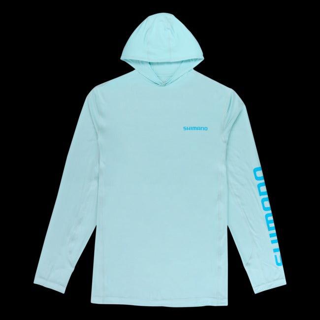 Shimano Performance Long Sleeve Hooded Performance Tee-Apparel-Shimano-Sky-Medium-Tackle World