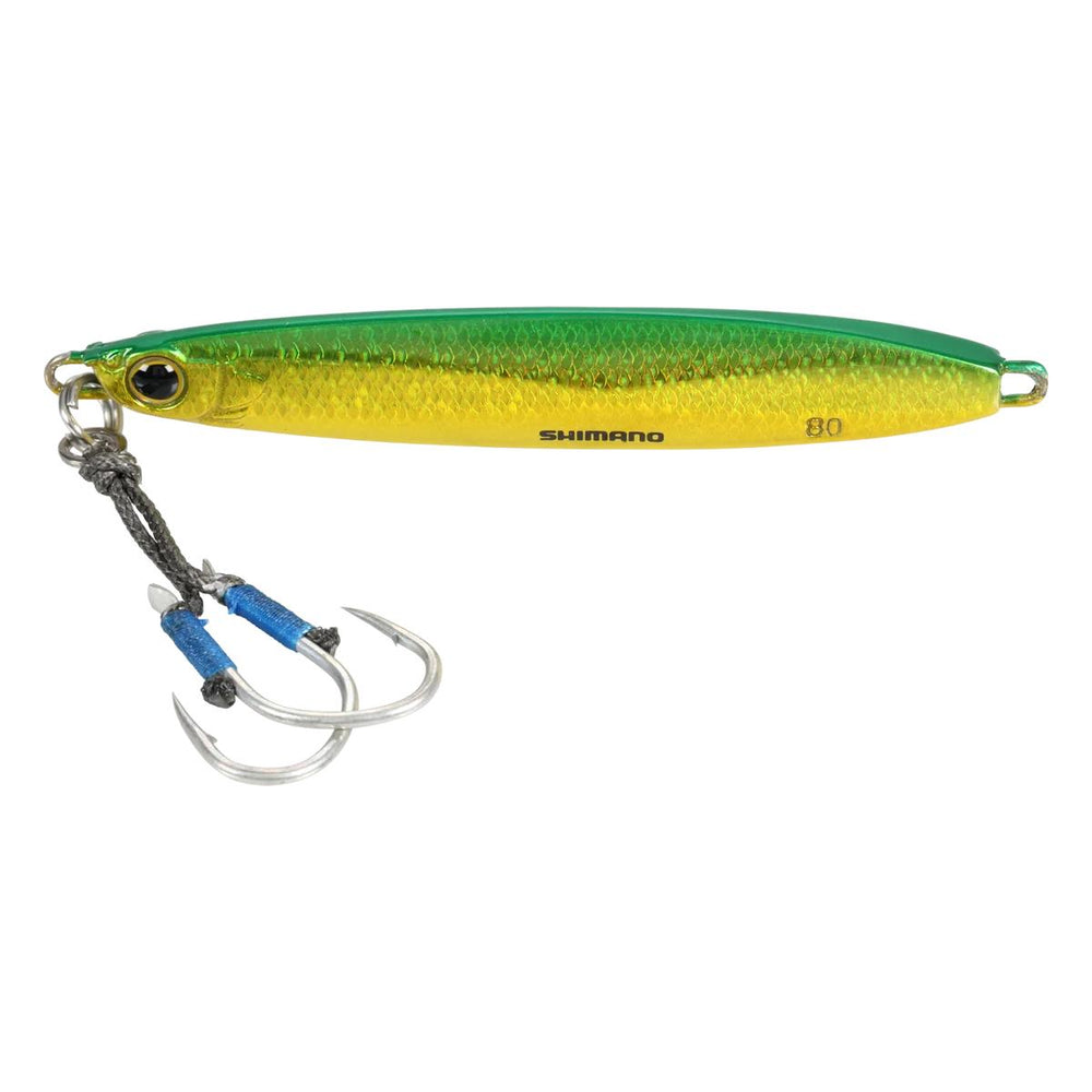 Shimano Current Sniper Vertical Jigs-Lures-Shimano-Length: 3 3/8" (85mm) - Weight: 1 1/2oz (42g)-Green Gold-Tackle World