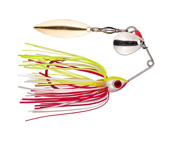 Strike King Bleeding Bait Mini-King Spinnerbait Chartreuse/White; 1/8 oz
