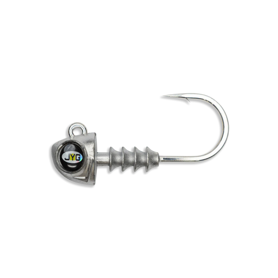 JYG Pro Fishing Swym 7" Jig Heads-Lures-JYG-1oz (2 Pack)-Lead (Unpainted)-Tackle World