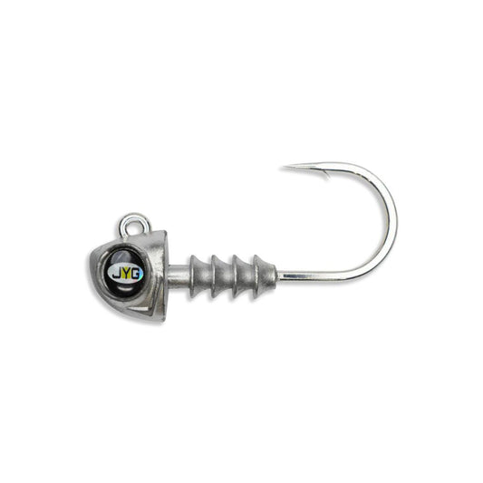 JYG Pro Fishing Swym 4" Jig Heads-Lures-JYG-1/2oz (3 Pack)-Lead (Unpainted)-Tackle World