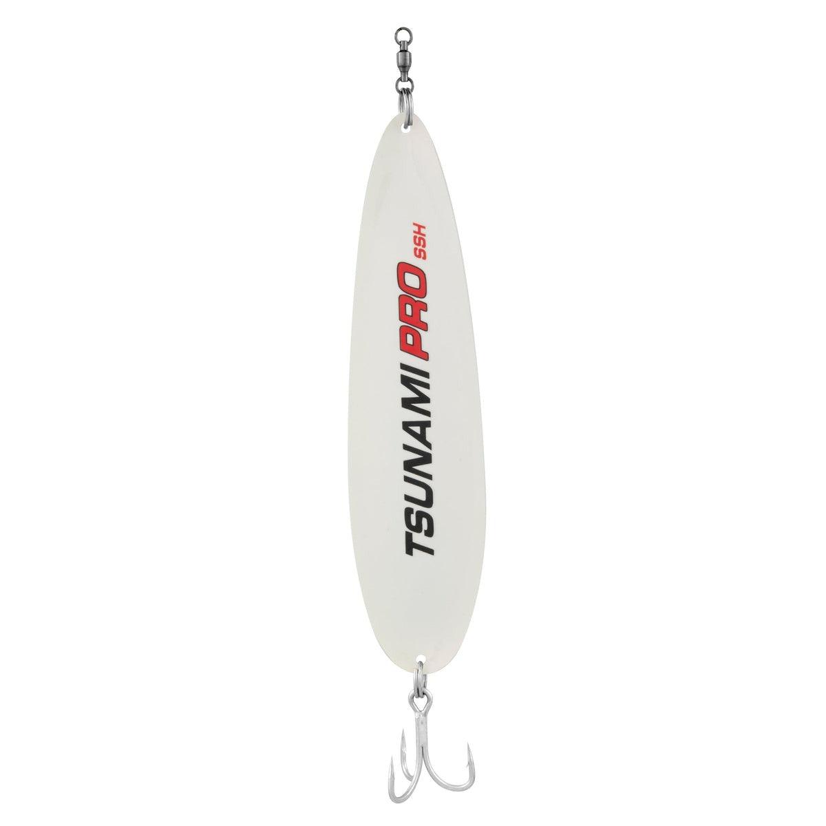Tsunami Pro Flutter Spoons Heavy-Lures-Tsunami-9"-Pearl White-Tackle World