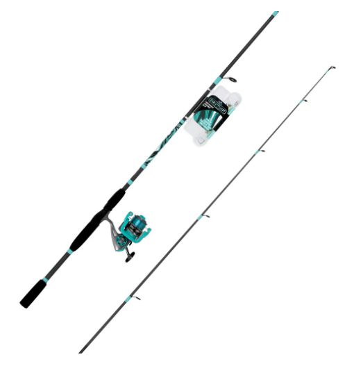 Tsunami Rigged N' Ready Spinning Rod and Reel Combo Kit TSRNR50-SP802M