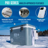Engel 7.5 Quart Live Bait Pro Cooler with AP3 Rechargeable Aerator & Stainless Hardware-Accessories-Engel-Tackle World