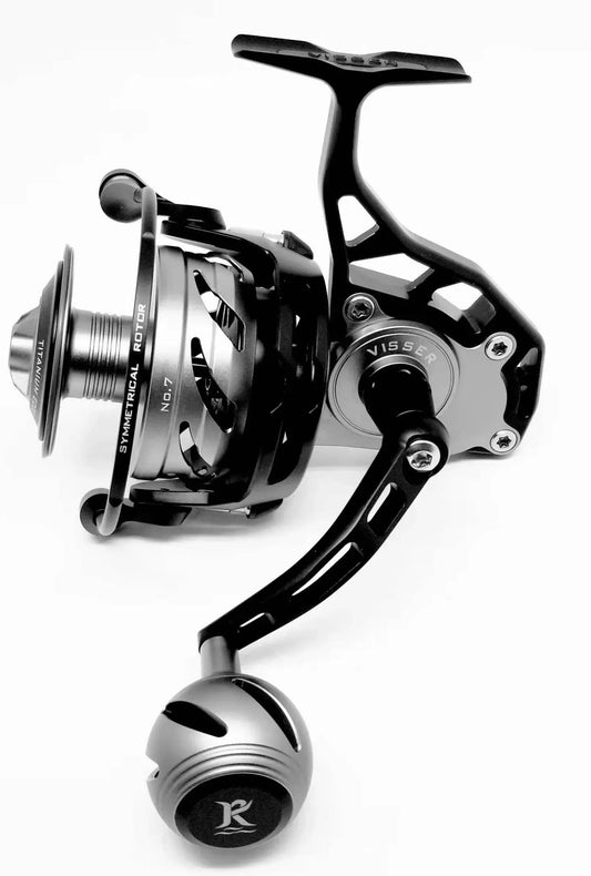 Visser Spinning Reels (Gen. 2)-Reel-Visser-NO 3 Black/Silver-Tackle World