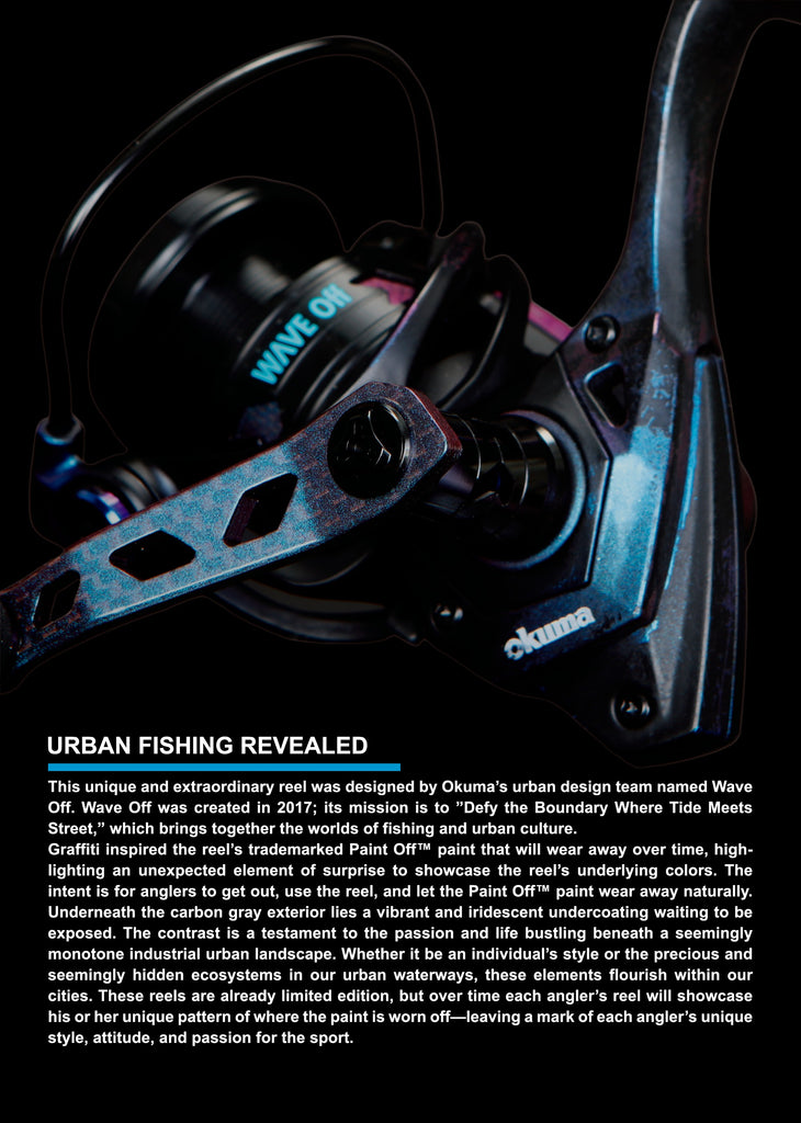 Okuma Limited Edition Wave Off Urban Fishing Spinning Reels
