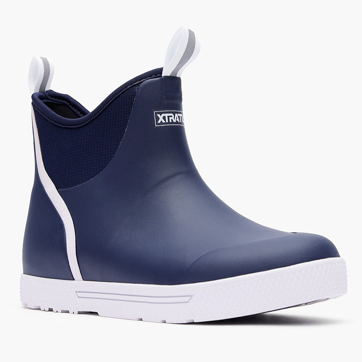 Xtratuf Men's Wheelhouse 6" Ankle Deck Boots-Apparel-Xtratuf-Navy-8-Tackle World
