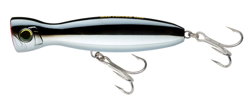 Yo-Zuri Mag Popper Lures-Lures-Yo-Zuri-Length: 4" - Weight: 1oz-Black Silver-Tackle World