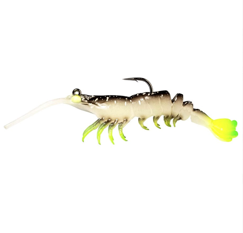 artificial shrimp fishing lures Z Man PrawnstarZ Glow Chartreuse / 3.5