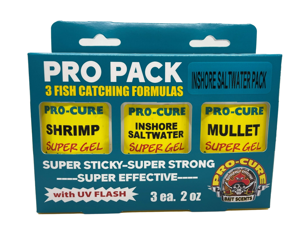 Pro-Cure Inshore Saltwater Pro Pack Attractants (2oz-3pk)-Lures-Pro-Cure-2oz 3pk-Tackle World