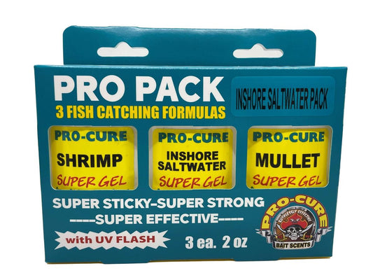 Pro-Cure Inshore Saltwater Pro Pack Attractants Bundle-Lures-Pro-Cure-2oz 3pk-Tackle World