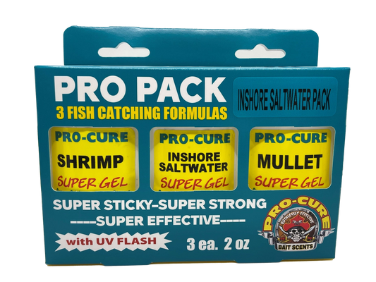 Pro-Cure Inshore Saltwater Pro Pack Attractants Bundle-Lures-Pro-Cure-2oz 3pk-Tackle World