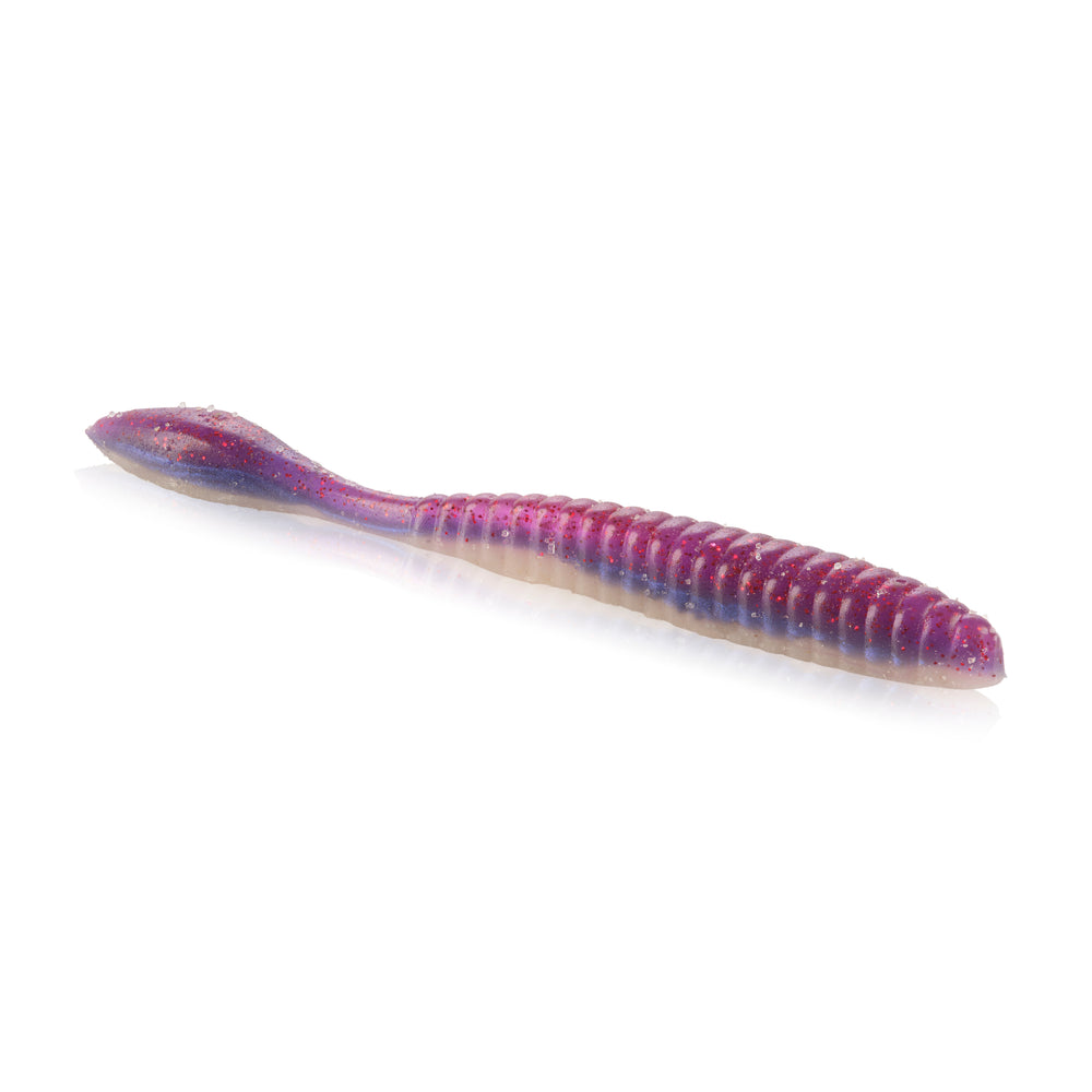 Berkley Lab Series Flat Worm Soft Plastics-Lures-Berkley-Length 3.6" - Pack Size 10pk-Violet Morning Dawn-Tackle World