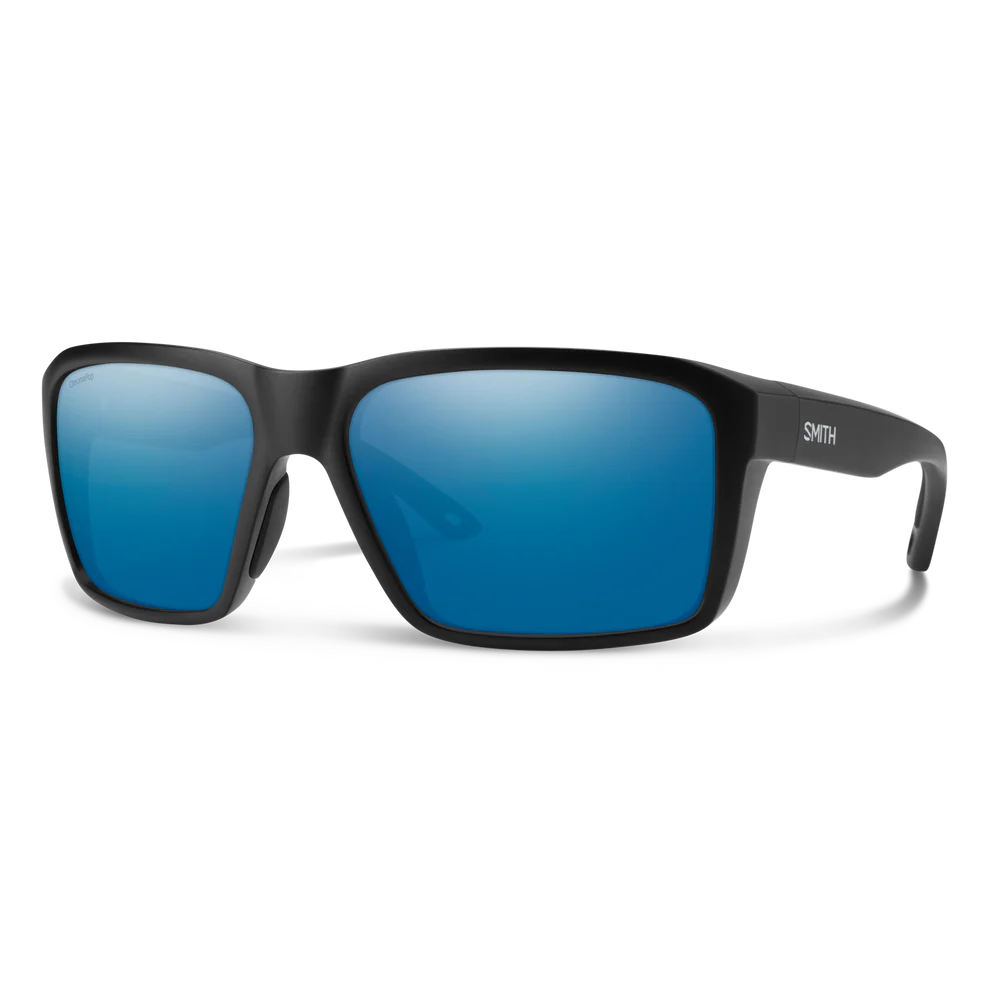 Smith Backcast Polarized Sunglasses-Sunglasses-Smith-Matte Black Frame w/ Blue Mirror-Tackle World