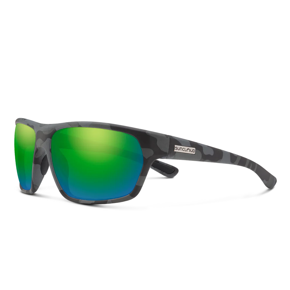 Suncloud Boone Polarized Sunglasses-Sunglasses-Suncloud-Matte Stonefish Frame w/ Green Mirror-Tackle World