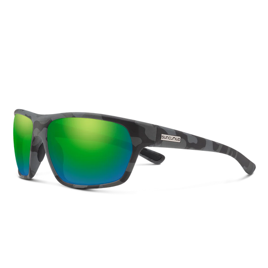 Suncloud Boone Polarized Sunglasses-Sunglasses-Suncloud-Matte Stonefish Frame w/ Green Mirror-Tackle World