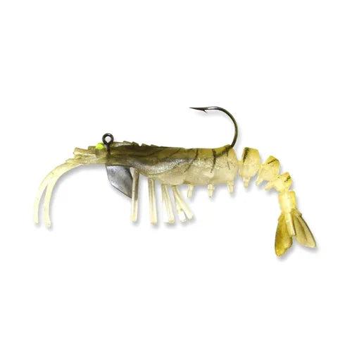 Egret Baits-Vudu Jumbo Vudu Shrimp Softbaits-Lures-Egret Baits-Vudu-Length: 4" - Weight: 1/4oz 2pk-Gold-Tackle World