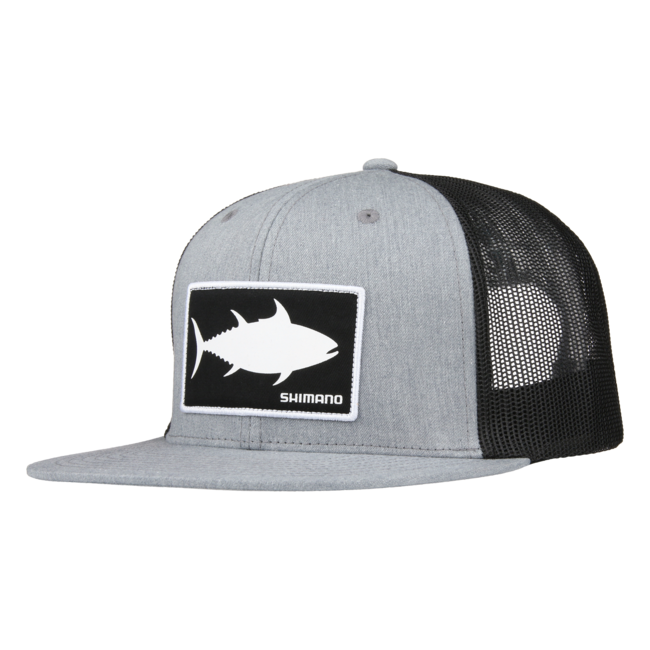 Shimano Original Flatbill Cap with Tuna Patch-Apparel-Shimano-One Size Fits All-Gray-Tackle World