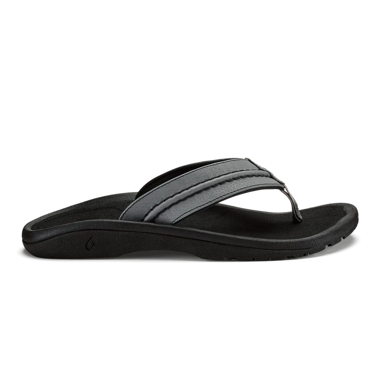 Olukai Hokua Beach Sandals-Apparel-Olukai-Rock Black-9-Tackle World