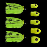 Stack Tackle Skirted Screwy Head 5/0 Jigs-Lures-Stack Tackle-Chartreuse/Chartreuse-Tackle World