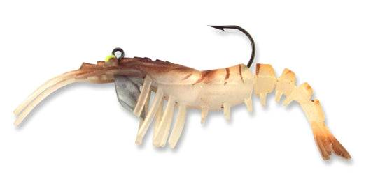 Egret Baits-Vudu Vudu Shrimp Softbaits-Lures-Egret Baits-Vudu-Length: 3.25" - Weight: 1/4oz 2pk-Brown-Tackle World