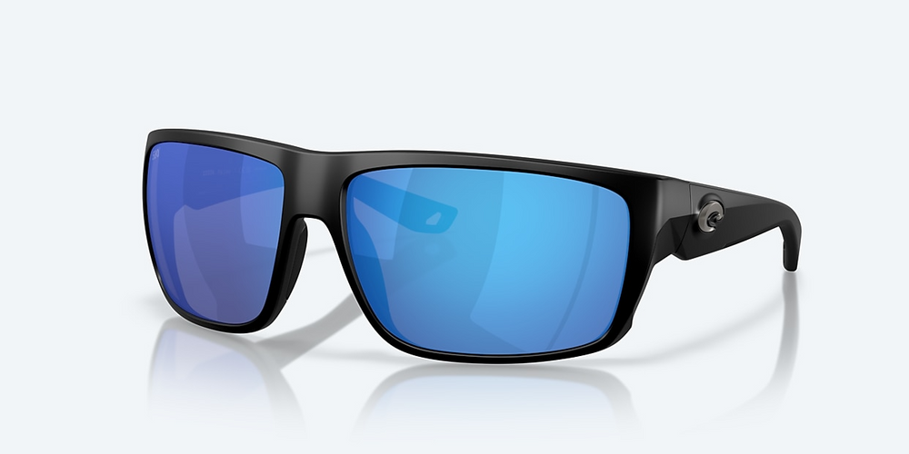 Costa Fly Line Polarized Sunglasses-Sunglasses-Costa-Matte Black Frame w/ Blue Mirror 580G Lens-Tackle World