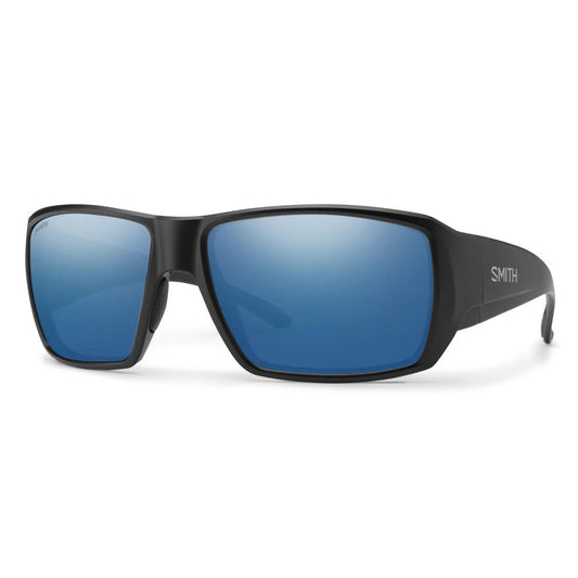 Smith Guide Choice S Polarized Sunglasses-Sunglasses-Smith-Matte Black Frame w/ Blue Mirror-Tackle World